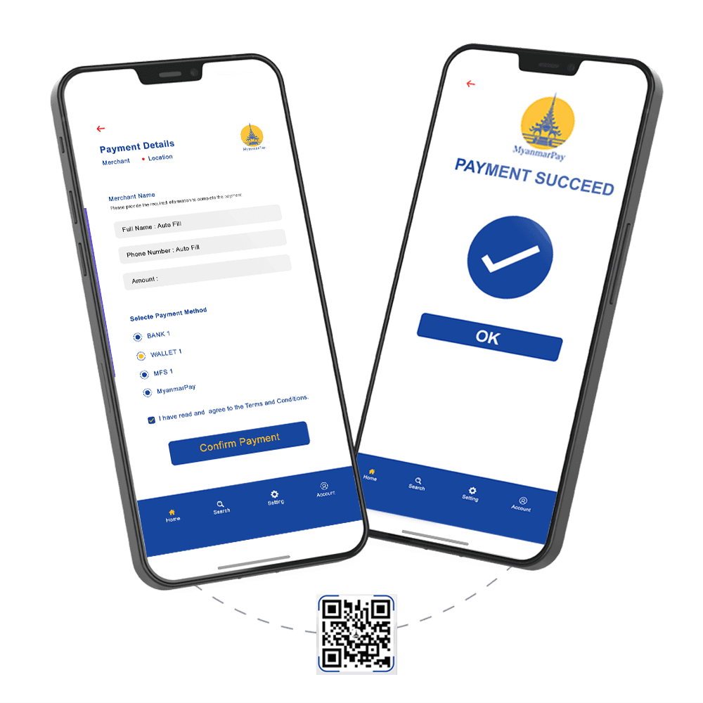 phone with myanmarpay app
